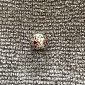 Pandora pink flower charm.